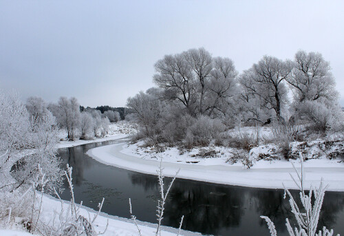 все покрылось инеем