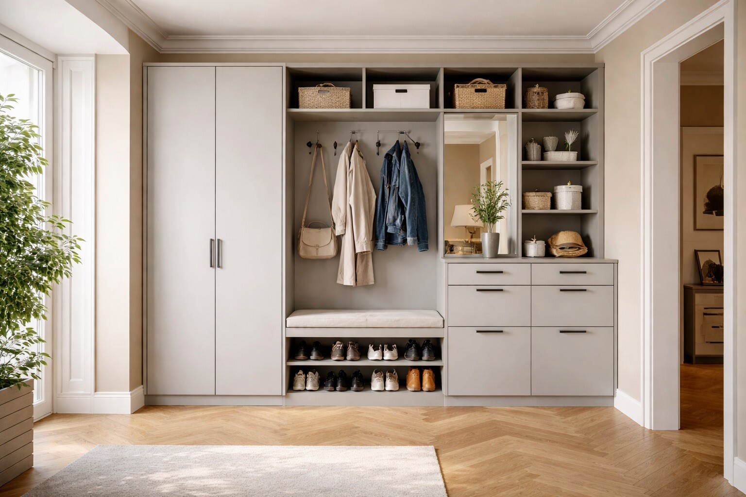 Сколько и чего нужно хранить в прихожеи?