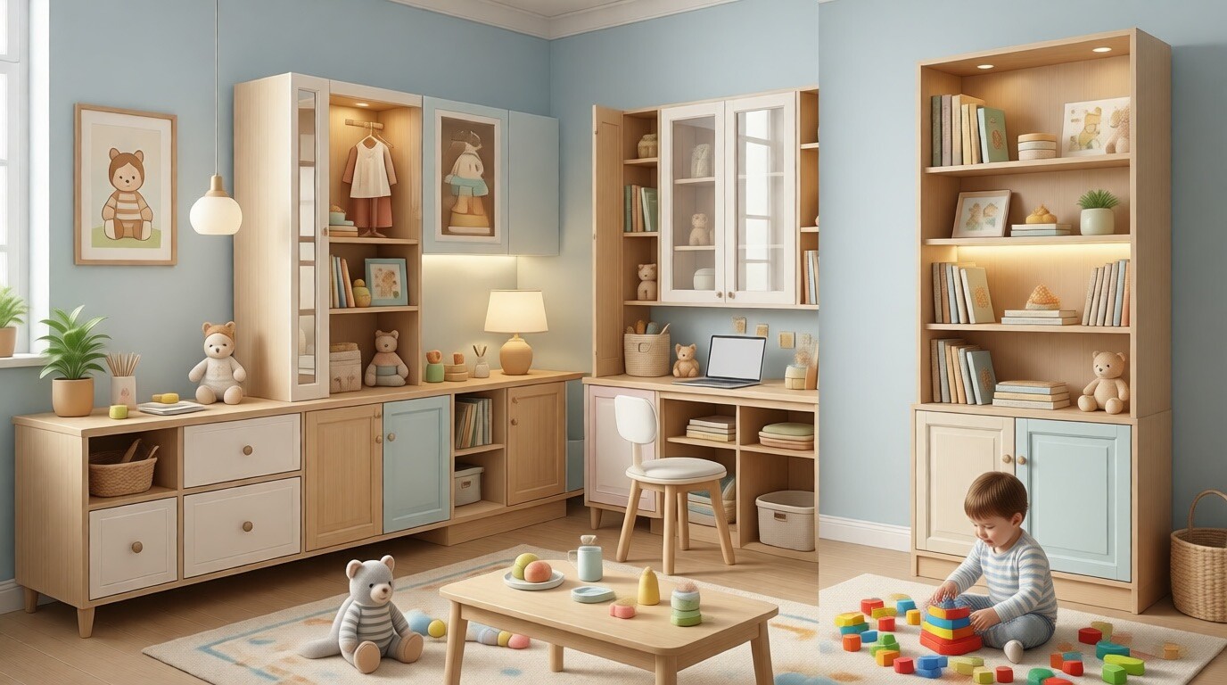 Мебель с детскую и ребёнок