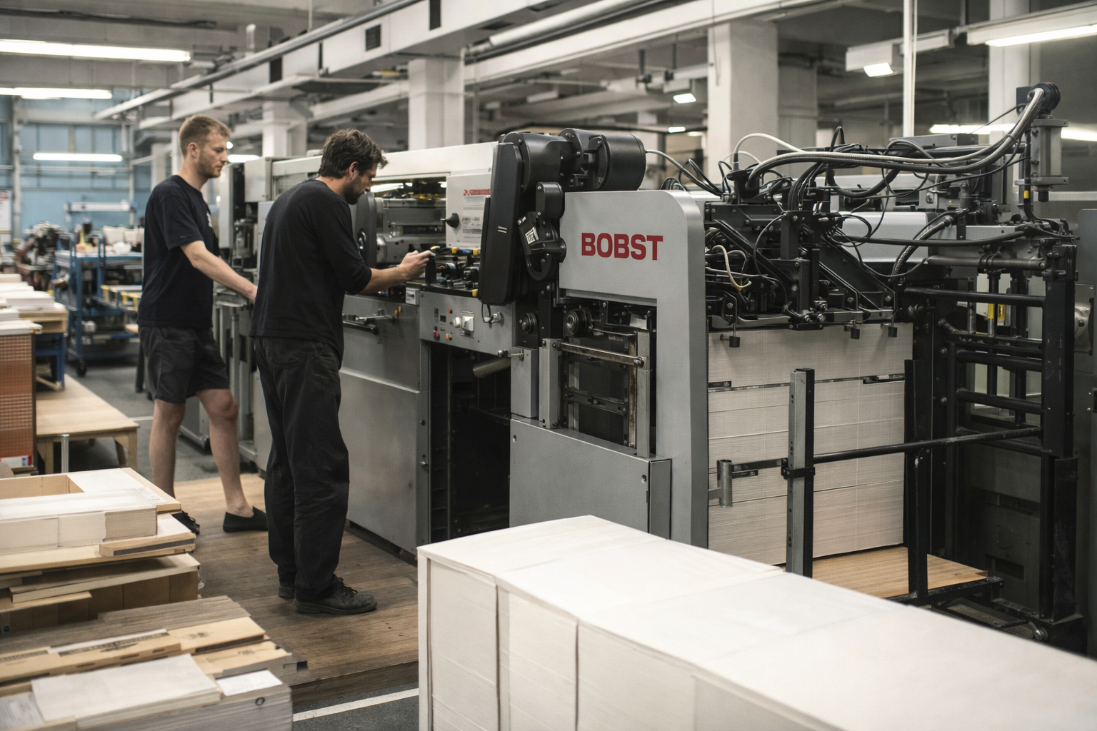 Высечка и постпечатная обработка (временное фото)