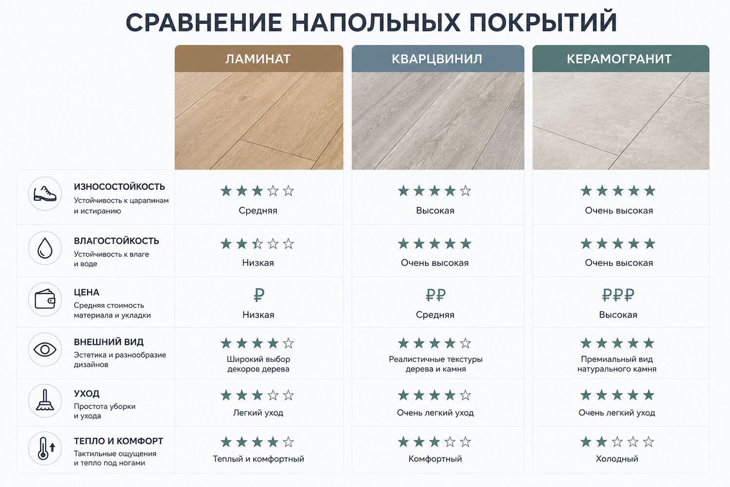покрытия для пола